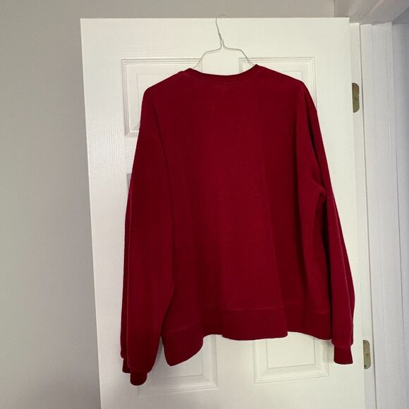 DISNEY Store American Classic Mickey Mens Red Fleece Pullover Size XXL - Picture 2 of 3